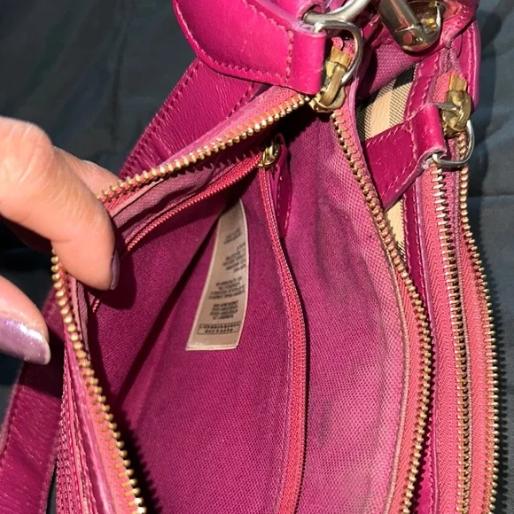 Stylish Pink and Tan Women's Bag - Picture 10 of 13